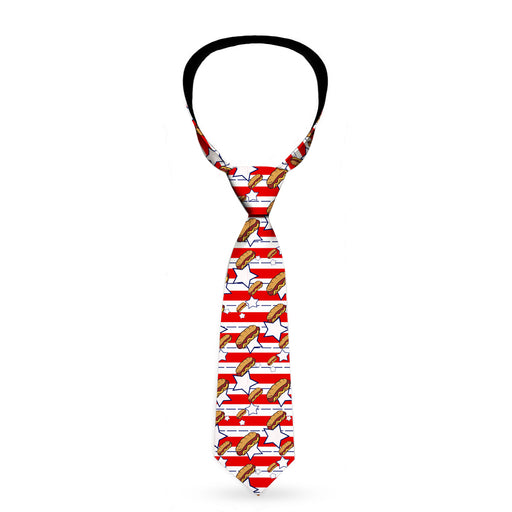 Buckle-Down Necktie - Hot Dogs/Stars & Stripes Neckties Buckle-Down   