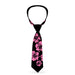 Buckle-Down Necktie - Hibiscus Weathered Black/Pink Neckties Buckle-Down   