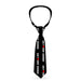 Buckle-Down Necktie - LOS F*CKIN' ANGELES Heart Black/White/Red Neckties Buckle-Down   