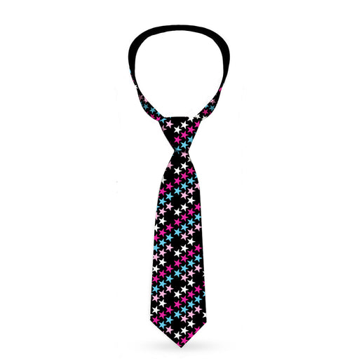 Buckle-Down Necktie - Mini Stars Black/Pink/Blue/White Neckties Buckle-Down   