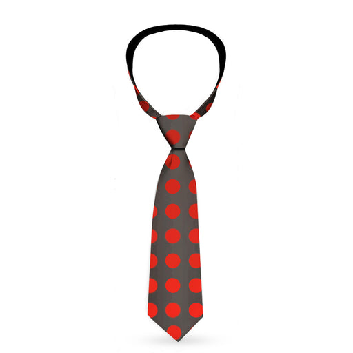 Necktie Standard - Micro Polka Dots Transitions Black/Red Neckties Buckle-Down   