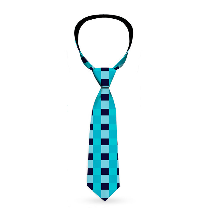 Necktie Standard - Mini Buffalo Plaid Navy/Blue Neckties Buckle-Down   