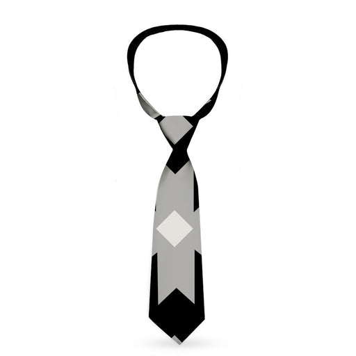 Buckle-Down Necktie - Navajo Gray/Black/Gray/White Neckties Buckle-Down   
