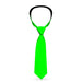 Buckle-Down Necktie - Neon Green Print Neckties Buckle-Down   