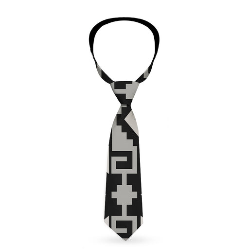 Necktie Standard - Navajo2 Black/Gray Neckties Buckle-Down   