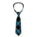 Necktie Standard - Plaid Black/Turquoise/Gray Neckties Buckle-Down   