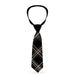 Necktie Standard - Plaid X Black/Gray Neckties Buckle-Down   