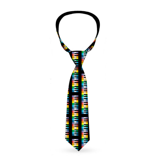 Buckle-Down Necktie - Piano Keys Rainbow Neckties Buckle-Down   