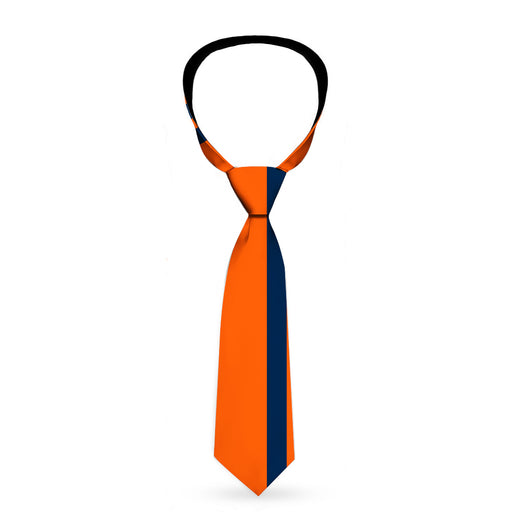 Buckle-Down Necktie - Racing Stripe Orange/Navy Neckties Buckle-Down   
