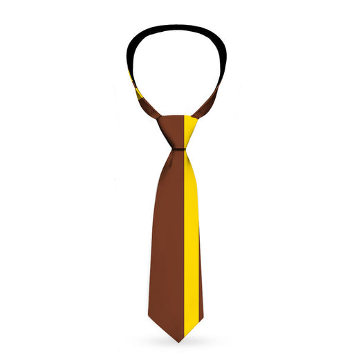Buckle-Down Necktie - Racing Stripe Brown/Gold Neckties Buckle-Down   