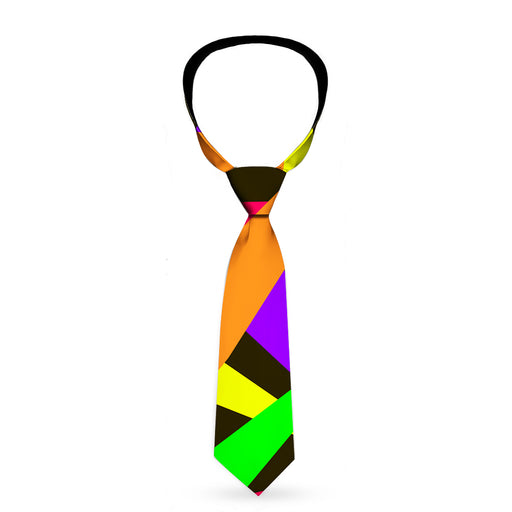 Buckle-Down Necktie - Spotlight Black/Multi Neon Neckties Buckle-Down   