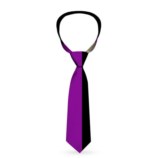 Buckle-Down Necktie - Stripes Black/Purple/Gray Neckties Buckle-Down   