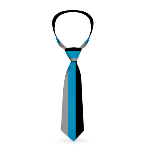Necktie Standard - Stripes Black/Turquoise/Gray Neckties Buckle-Down   