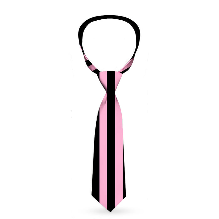 Buckle-Down Necktie - Stripe Transition Black/Pink Neckties Buckle-Down   