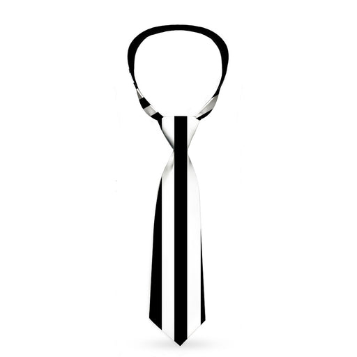 Buckle-Down Necktie - Stripe Transition Black/White Neckties Buckle-Down   