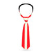Necktie Standard - Stripes Red/White/Red Neckties Buckle-Down   