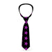 Buckle-Down Necktie - Star Black/Purple Neckties Buckle-Down   