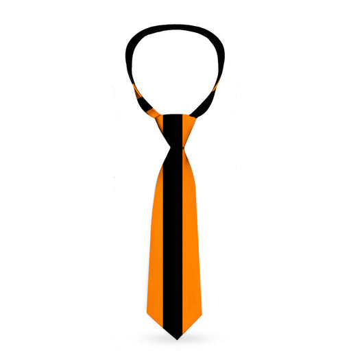 Buckle-Down Necktie - Stripe Black/Orange Neckties Buckle-Down   