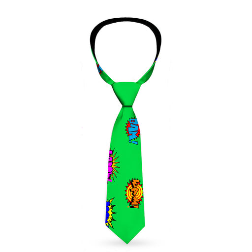 Buckle-Down Necktie - Sound Effects Green/Multi Color Neckties Buckle-Down   