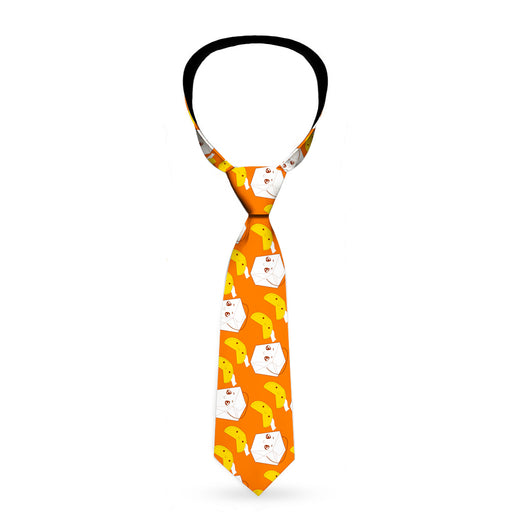 Buckle-Down Necktie - Take Out/Fortune Cookies Orange Neckties Buckle-Down   
