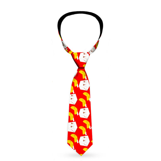 Buckle-Down Necktie - Take Out/Fortune Cookies Red Neckties Buckle-Down   