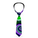 Buckle-Down Necktie - Tie Dye Swirl Green/Blue/Purple Neckties Buckle-Down   