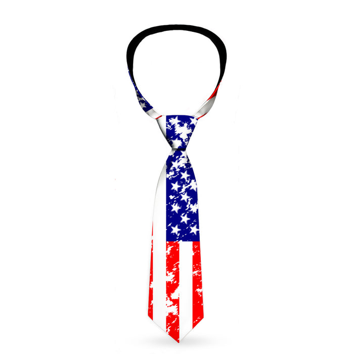 Buckle-Down Necktie - United States Flags C/U Weathered Neckties Buckle-Down   