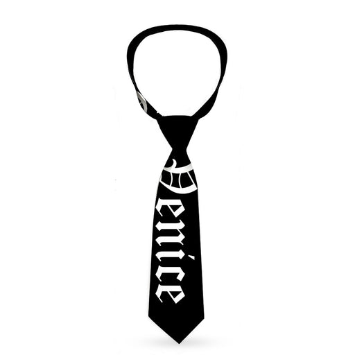 Buckle-Down Necktie - VENICE Old English Black/White Neckties Buckle-Down   