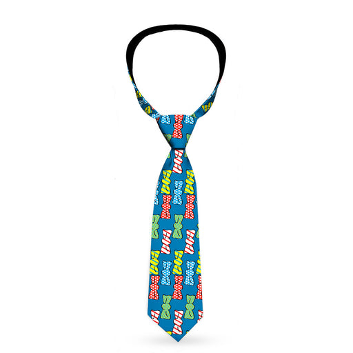 Buckle-Down Necktie - Bowties Blue/Multi Color Neckties Buckle-Down   