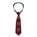Buckle-Down Necktie - BD Monogram2 Red/Black Neckties Buckle-Down   