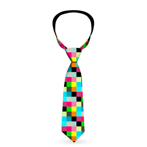 Buckle-Down Necktie - Checker Bright Pastel Neckties Buckle-Down   