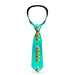Buckle-Down Necktie - CALI Tropical Aqua/Multi Color Neckties Buckle-Down   