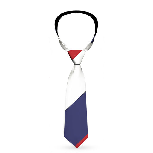 Buckle-Down Necktie - Diagonal Stripe Red/White/Navy Neckties Buckle-Down   