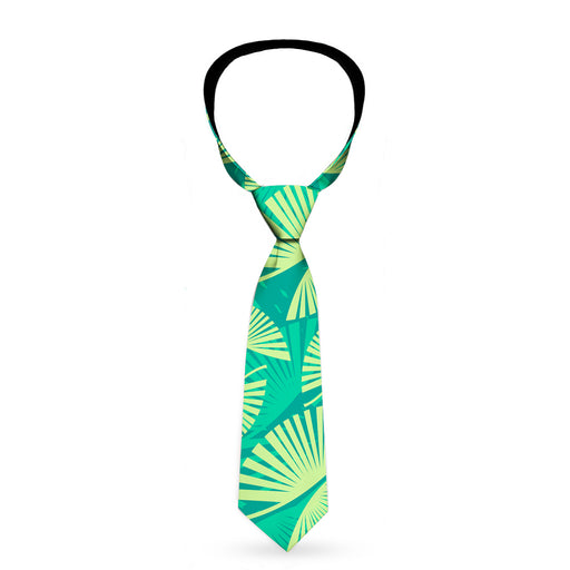 Buckle-Down Necktie - Palm Leaves Stacked Pastel Greens Neckties Buckle-Down   