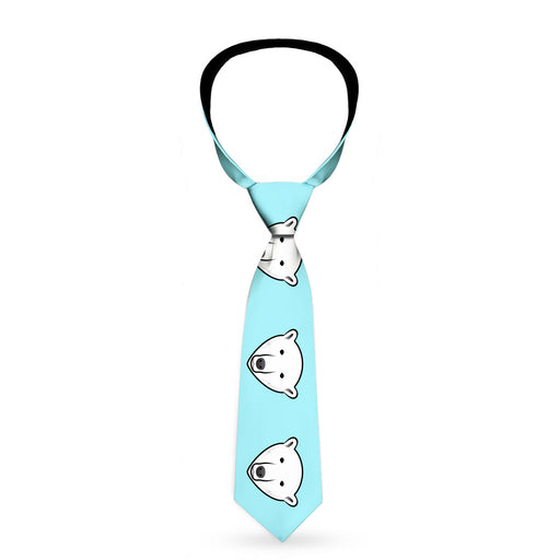 Buckle-Down Necktie - Polar Bear Repeat Baby Blue Neckties Buckle-Down   