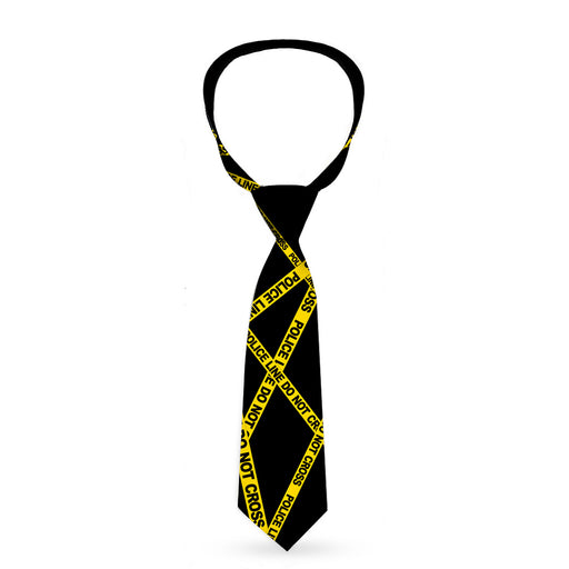 Buckle-Down Necktie - Police Line Black/Yellow Neckties Buckle-Down   