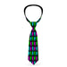 Buckle-Down Necktie - PARTY TIME! Black/Green/Turquoise/Fuchsia Neckties Buckle-Down   