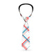 Buckle-Down Necktie - Plaid X White/Red/Turquoise/Gray Neckties Buckle-Down   