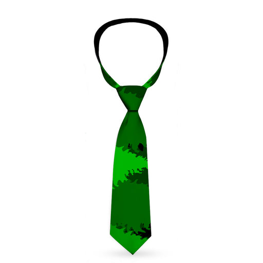 Buckle-Down Necktie - Pine Tree Silhouettes Black/Greens Neckties Buckle-Down   