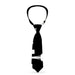 Buckle-Down Necktie - Seattle Solid Skyline Black/White Neckties Buckle-Down   