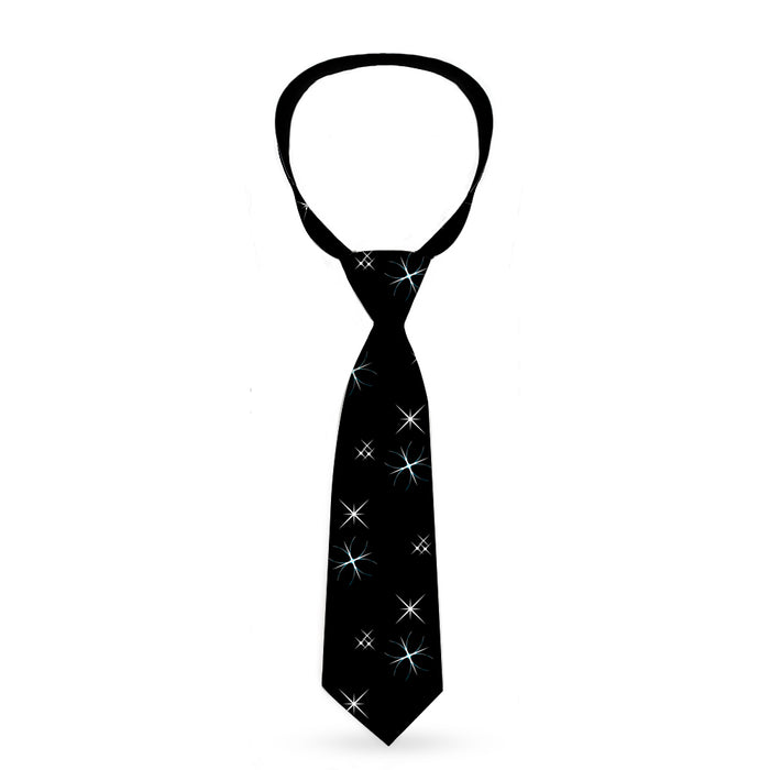Buckle-Down Necktie - Shining Stars Black/White Neckties Buckle-Down   