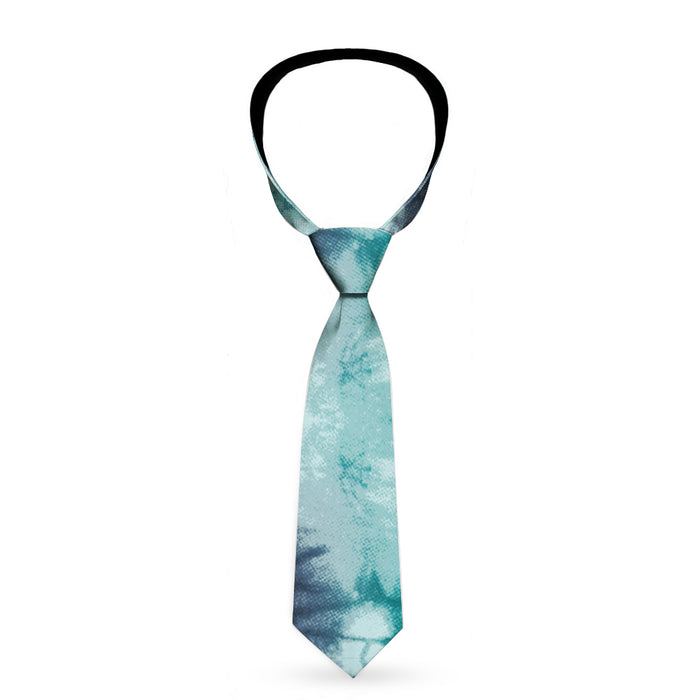 Buckle-Down Necktie - Tie Dye Reflection Turquoise Blues Neckties Buckle-Down   
