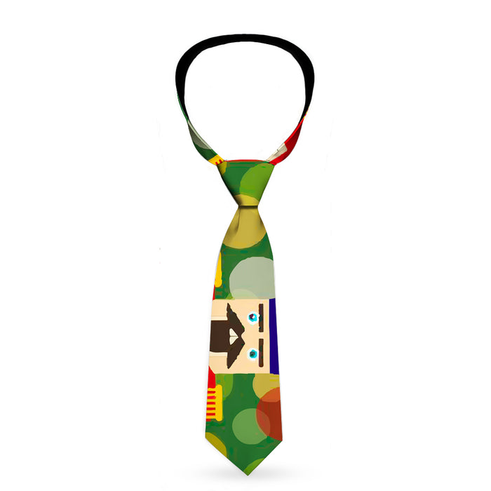 Buckle-Down Necktie - Christmas Nutcracker/Polka Dots Greens/Gold/Red Neckties Buckle-Down   