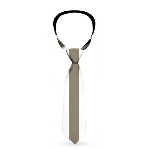 Buckle-Down Necktie - Striped Black/Gray/White Neckties Buckle-Down   