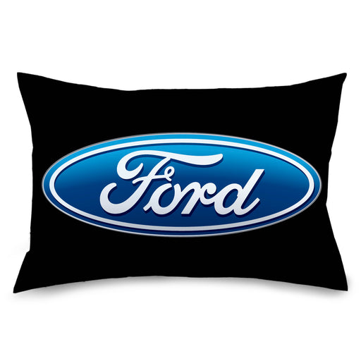 Pillowcase - STANDARD - Ford Oval Logo Black/Blue Pillow Cases Ford   