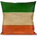 Buckle-Down Throw Pillow - Ireland Flag Stripes Distressed Throw Pillows Buckle-Down   