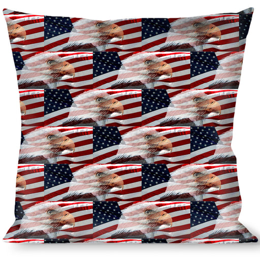 Buckle-Down Throw Pillow - American Eagle Flags Throw Pillows Buckle-Down   