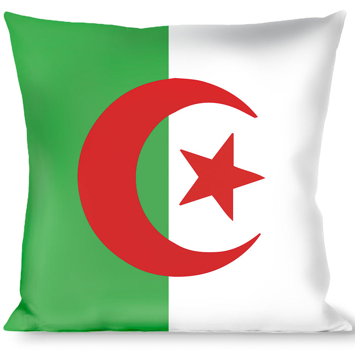 Buckle-Down Throw Pillow - Algeria Flags Throw Pillows Buckle-Down   