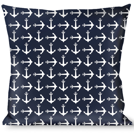 Buckle-Down Throw Pillow - Anchors Navy/White Throw Pillows Buckle-Down   