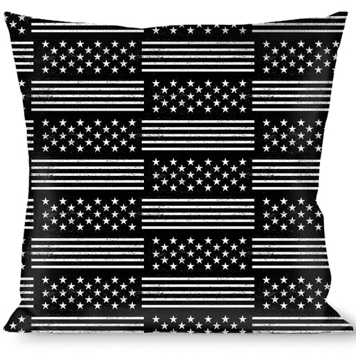 Buckle-Down Throw Pillow - Americana Stars & Stripes2 Black/White Throw Pillows Buckle-Down   